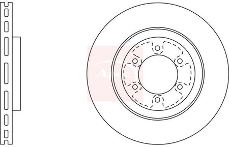 Apec DSK2582 Brake Disc - 1