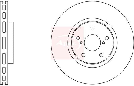 Apec DSK2583 Brake Disc - 1