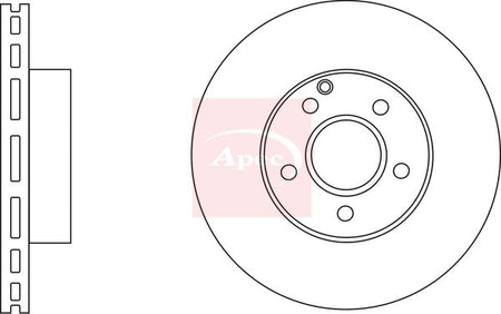 Apec DSK2585 Brake Disc - 1