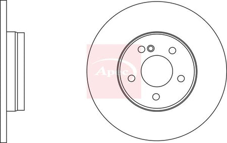 Apec DSK2591 Brake Disc - 1