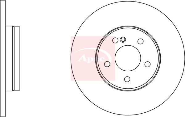 Apec DSK2591 Brake Disc - 1