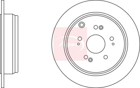 Apec DSK2597 Brake Disc - 1