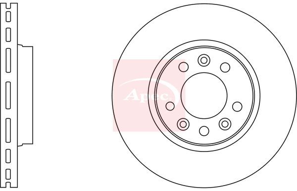 Apec DSK2610 Brake Disc - 1
