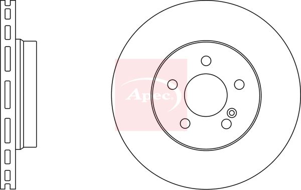 Apec DSK2613 Brake Disc - 1