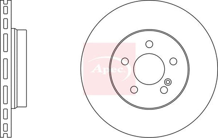 Apec DSK2613 Brake Disc - 1