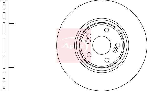 Apec DSK2615 Brake Disc - 1