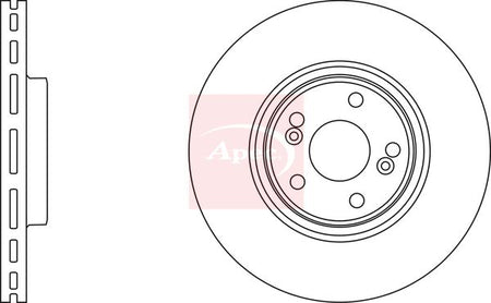 Apec DSK2615 Brake Disc - 1