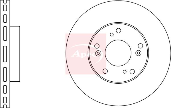 Apec DSK2618 Brake Disc - 1