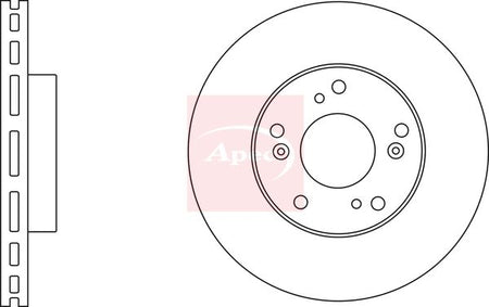 Apec DSK2618 Brake Disc - 1