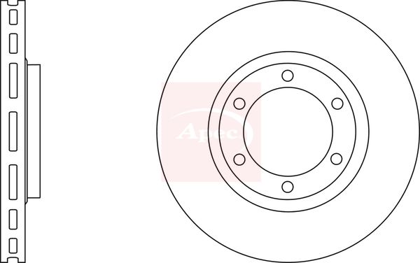 Apec DSK2619 Brake Disc - 1