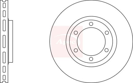 Apec DSK2619 Brake Disc - 1