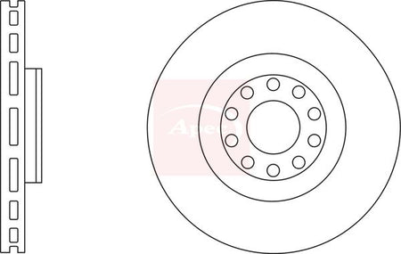 Apec DSK2631 Brake Disc - 1