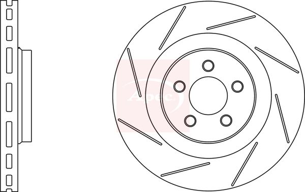 Apec DSK2633 Brake Disc - 1