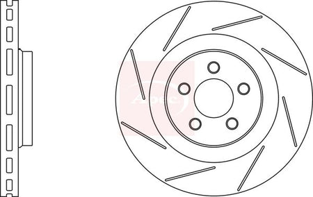 Apec DSK2633 Brake Disc - 1