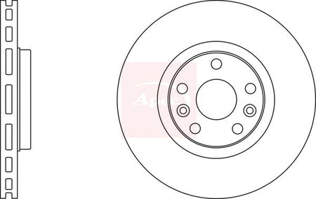 Apec DSK2635 Brake Disc - 1