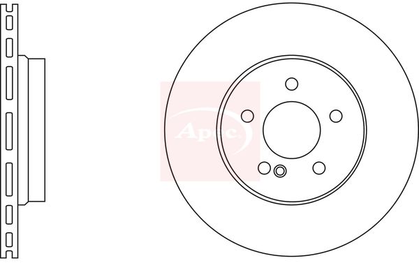Apec DSK2636 Brake Disc - 1