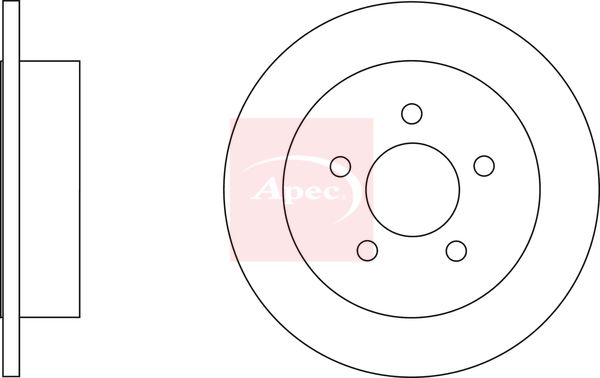 Apec DSK2637 Brake Disc - 1