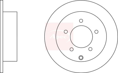 Apec DSK2640 Brake Disc - 1