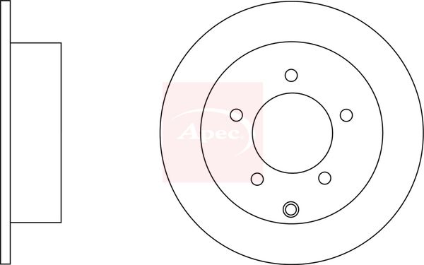 Apec DSK2640 Brake Disc - 1