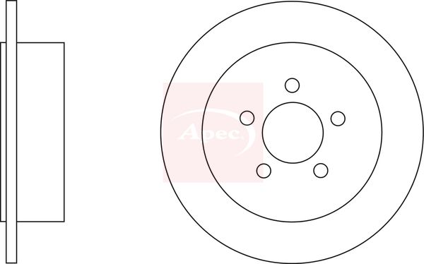Apec DSK2641 Brake Disc - 1