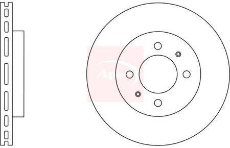 Apec DSK2642 Brake Disc - 1