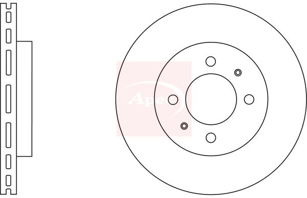 Apec DSK2642 Brake Disc - 1
