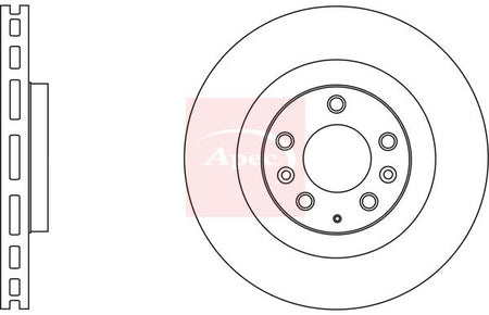 Apec DSK2643 Brake Disc - 1