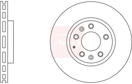 Apec DSK2644 Brake Disc - 1