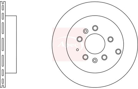 Apec DSK2645 Brake Disc - 1