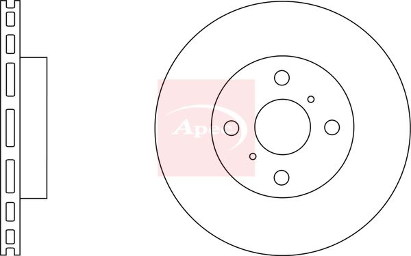 Apec DSK2646 Brake Disc - 1
