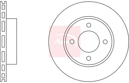 Apec DSK2648 Brake Disc - 1