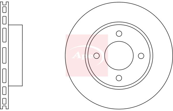 Apec DSK2648 Brake Disc - 1