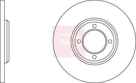 Apec DSK264 Brake Disc - 1