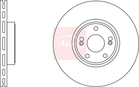 Apec DSK2653 Brake Disc - 1