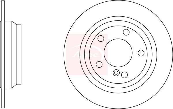 Apec DSK2658 Brake Disc - 1