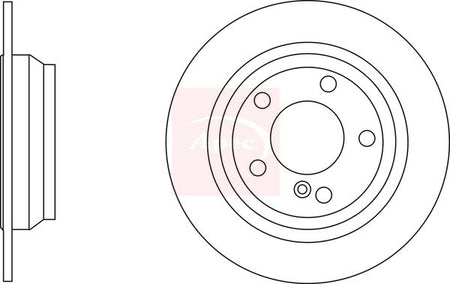 Apec DSK2658 Brake Disc - 1