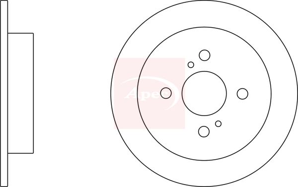 Apec DSK2659 Brake Disc - 1