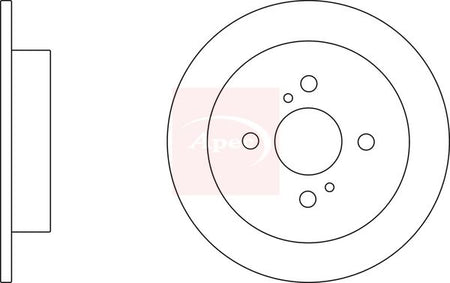 Apec DSK2659 Brake Disc - 1