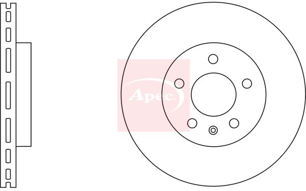 Apec DSK2660 Brake Disc - 1