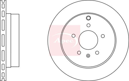 Apec DSK2661 Brake Disc - 1