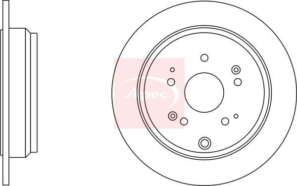 Apec DSK2663 Brake Disc - 1