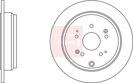 Apec DSK2663 Brake Disc - 1