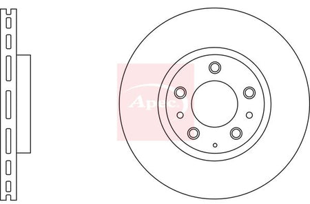Apec DSK2665 Brake Disc - 1