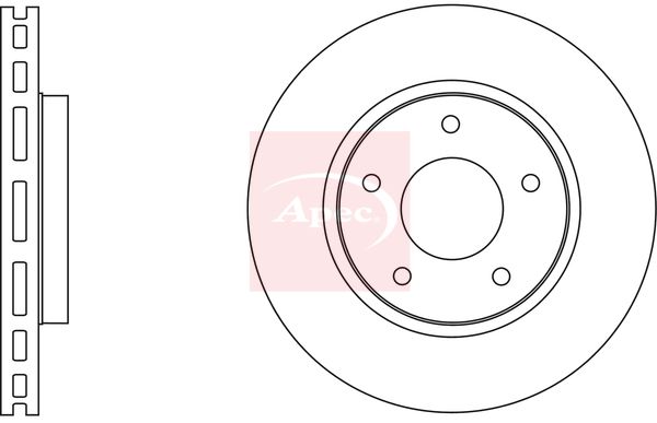 Apec DSK2666 Brake Disc - 1