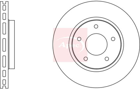 Apec DSK2666 Brake Disc - 1