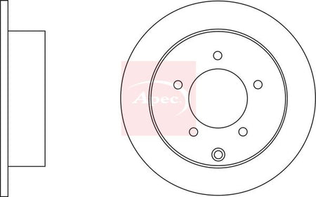 Apec DSK2667 Brake Disc - 1
