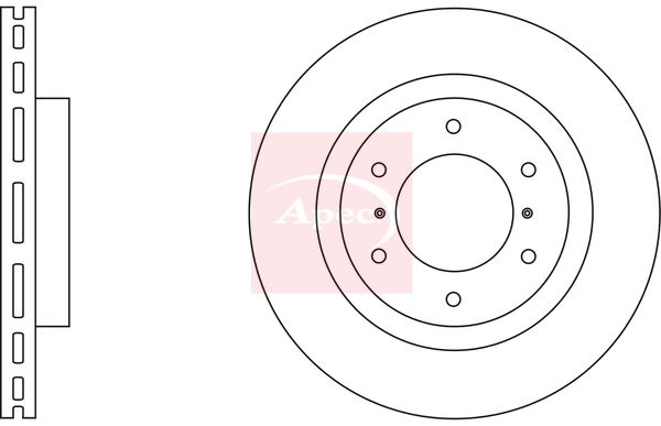Apec DSK2668 Brake Disc - 1