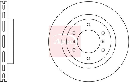 Apec DSK2668 Brake Disc - 1