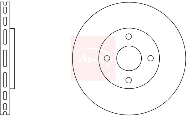 Apec DSK2670 Brake Disc - 1