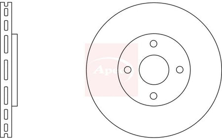 Apec DSK2670 Brake Disc - 1